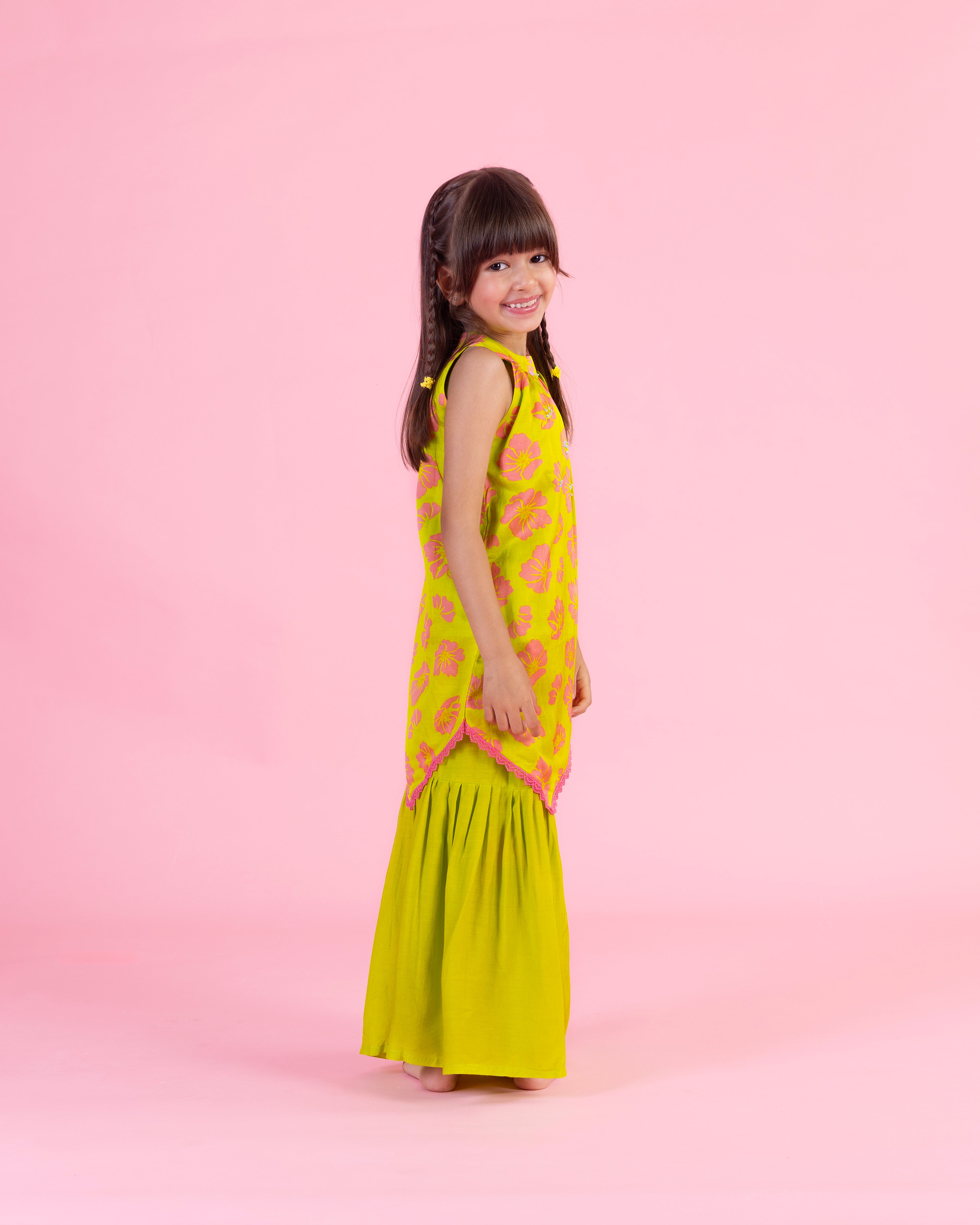 Halter Kurta and sharara set