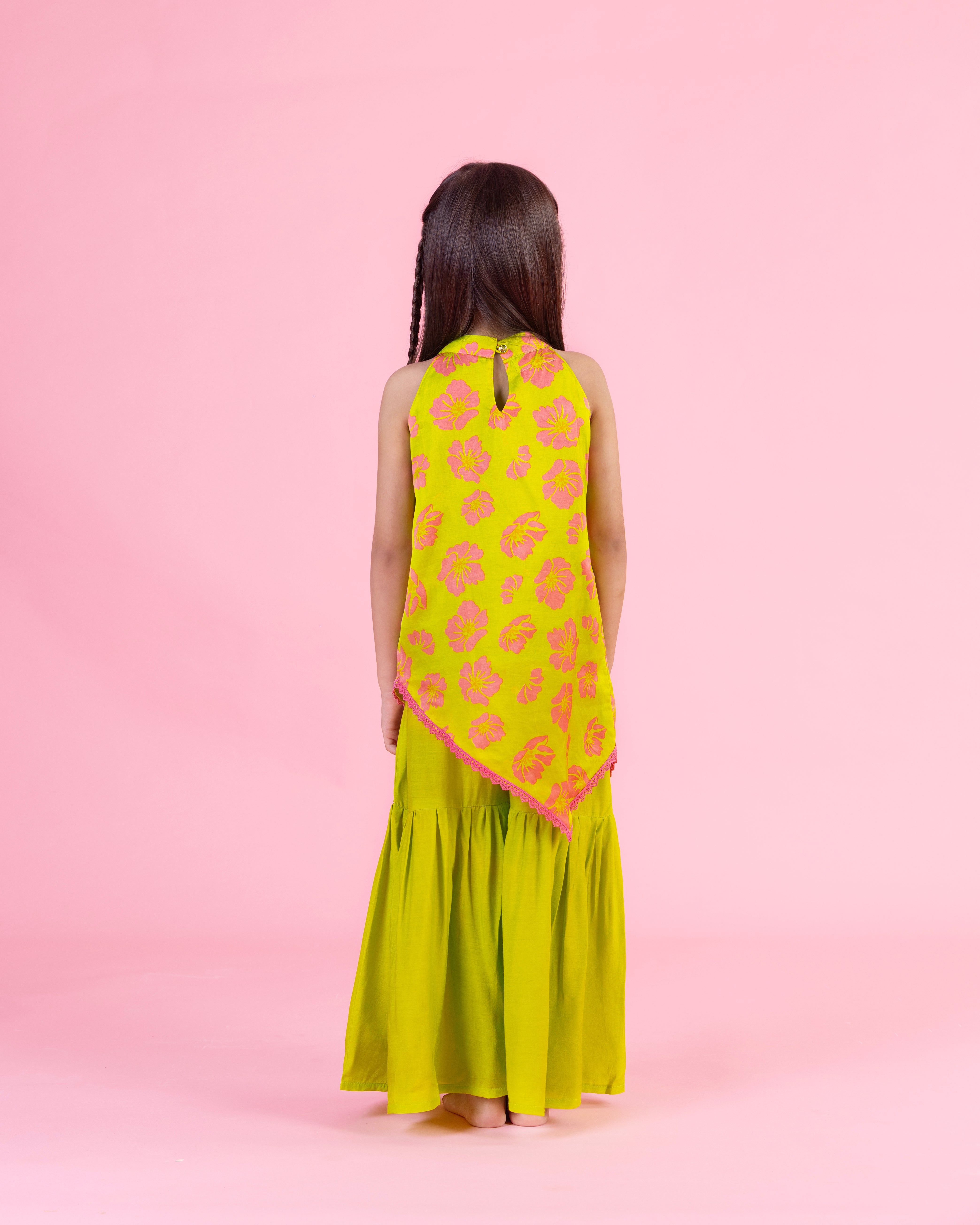 Halter Kurta and sharara set