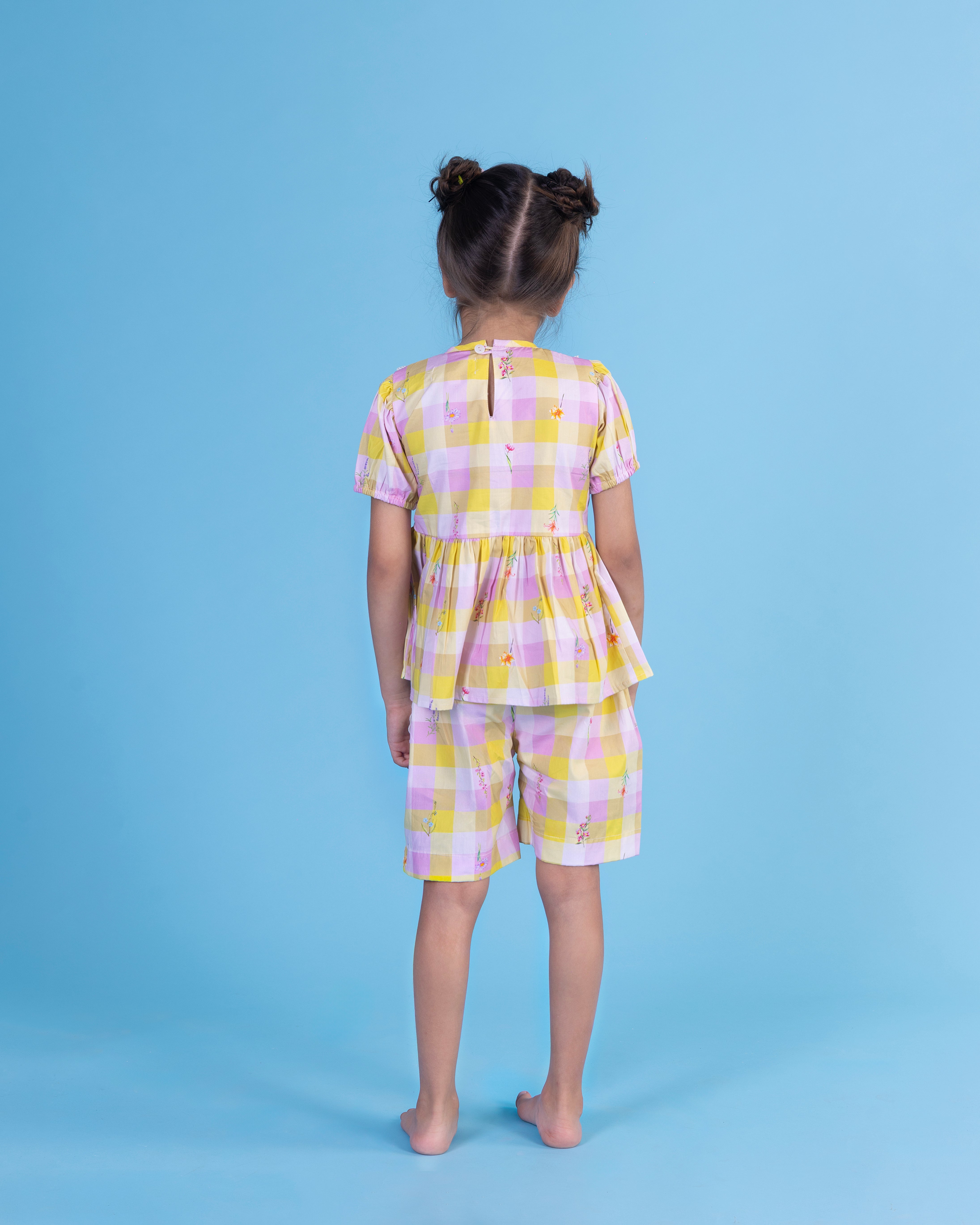 Yellow checks Cord set